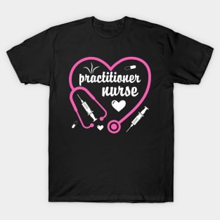 Practitioner Nurse Valentines Day Heart T-Shirt